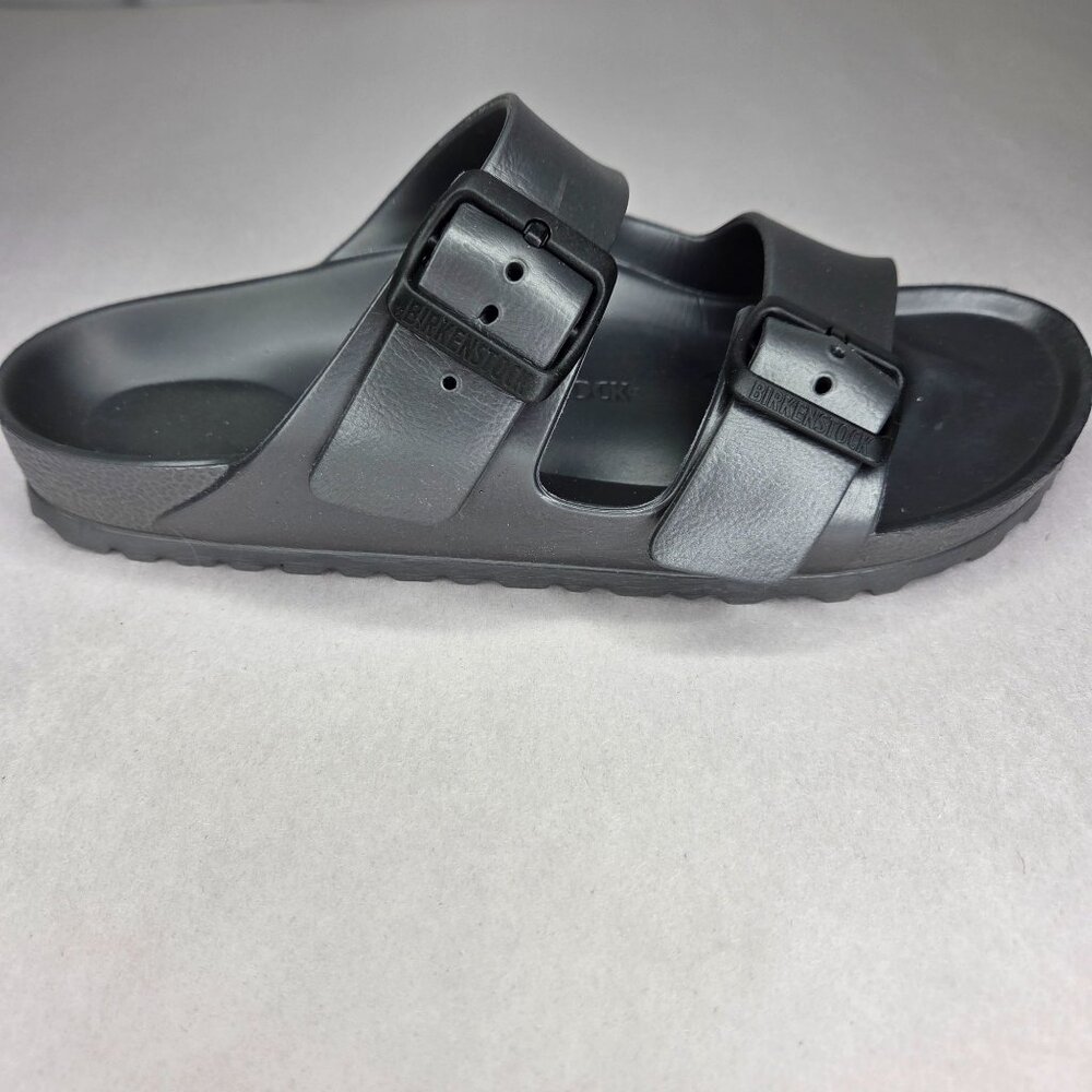 NWT Birkenstock Women's Arizona EVA Essentials Women's Shoes Metallic Anthracite - Picture 3 of 7